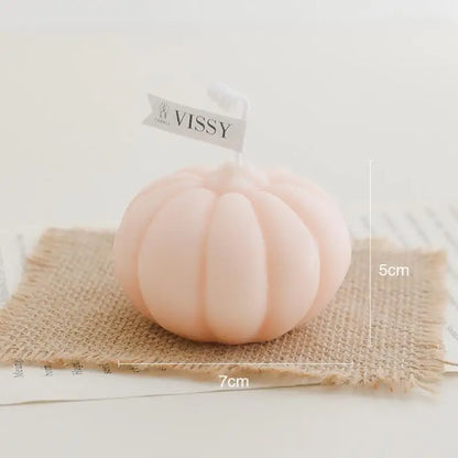 Popular Nordic Style Pumpkin Scented Candles Home Decoration 3D Fragrance Candles Soy Wax Aromatherapy Birthday Candles Gift