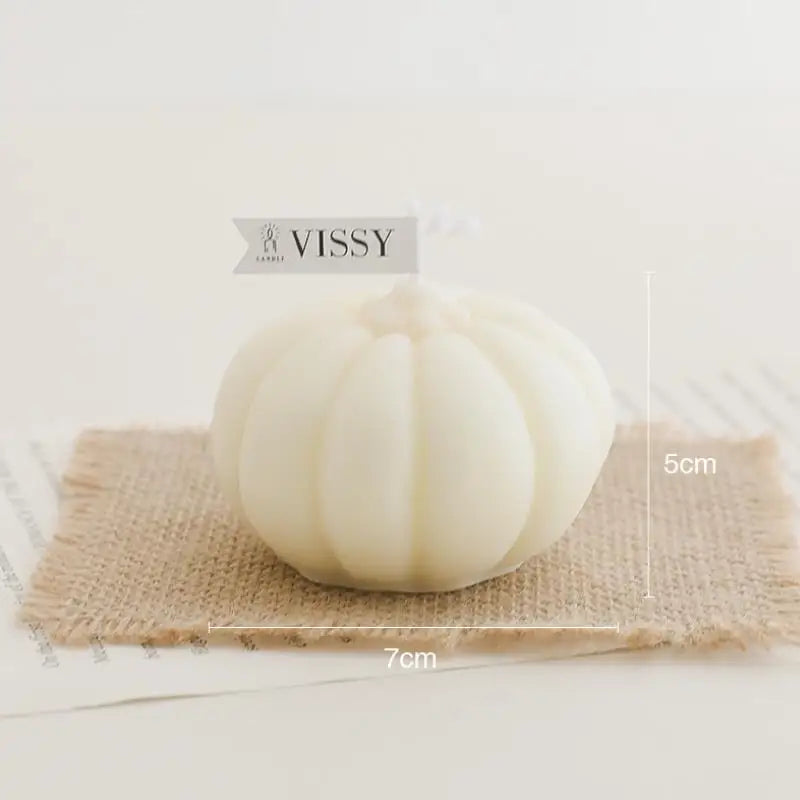 Popular Nordic Style Pumpkin Scented Candles Home Decoration 3D Fragrance Candles Soy Wax Aromatherapy Birthday Candles Gift