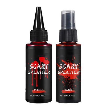 Halloween Fake Blood Inedible Fake Blood Spray 1.76oz  Dripping Blood 1.76oz SFX Blood Party Supplies For Adults Washable