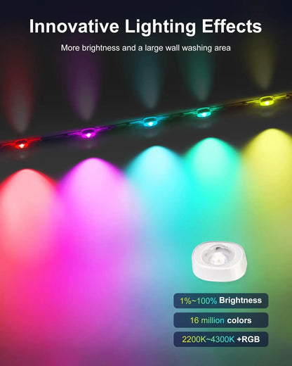 30M RGB Eaves LED Lights Smart Permanent Outdoor Lights String APP Bluetooth holiday Christmas Lights Full House Party