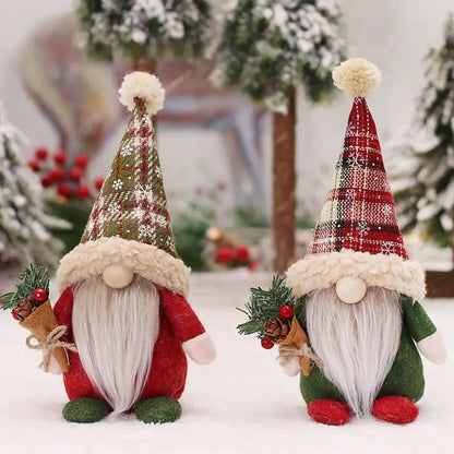 Christmas Gnomes Plush Doll Handmade Elf Santa Tomte Swedish Gnome Gnomes Christmas Ornaments Scandinavian Gnome Table Ornaments