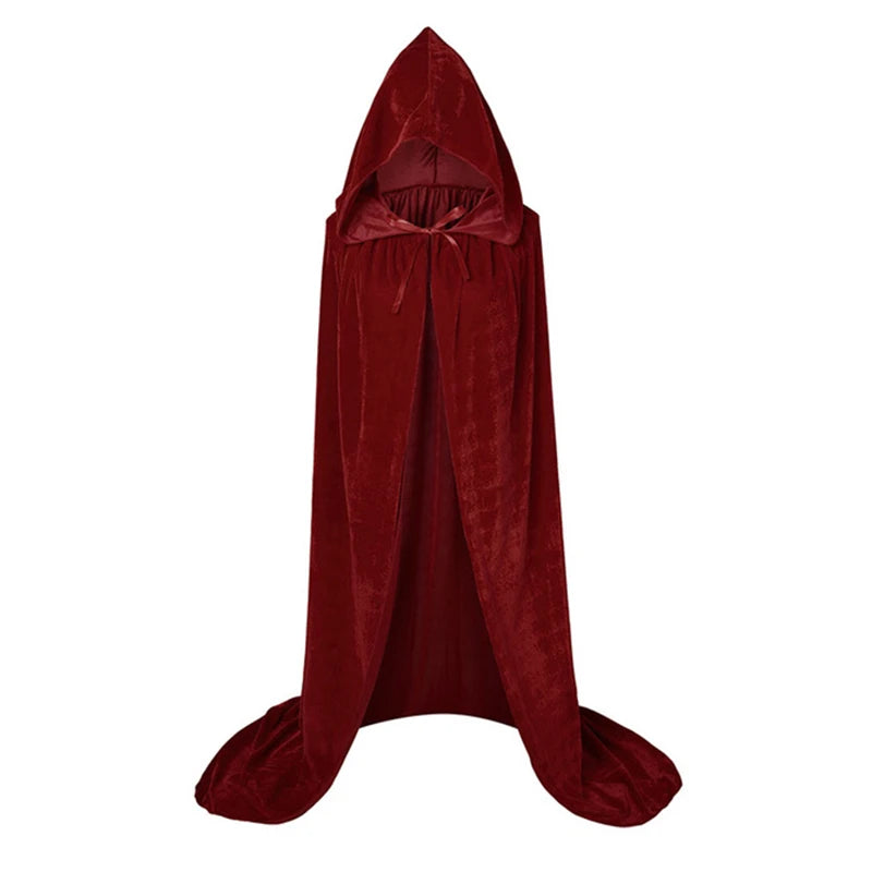 Halloween Cloaks Gothic Hooded Capes Cosplay Vampire Reaper Costumes Long Dress Coat Witchcraft Cape