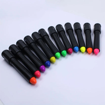 12pcs Halloween Glow in Dark Face Paint UV Black Light Body Paint Fluorescents Makeup Marker for Party Supplies