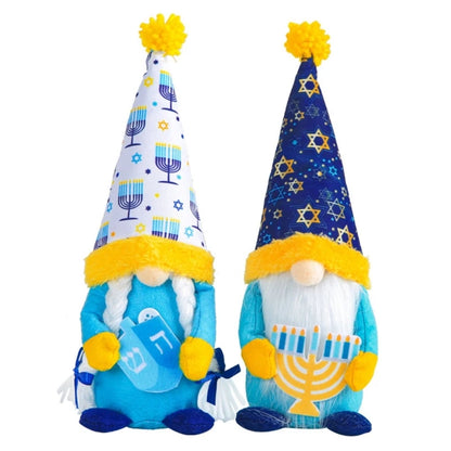 Hanukkah Gnomes Decoration Plush Dwarf Chanukah Swedish Tomtes Ornaments