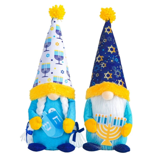 Hanukkah Gnomes Decoration Plush Dwarf Chanukah Swedish Tomtes Ornaments