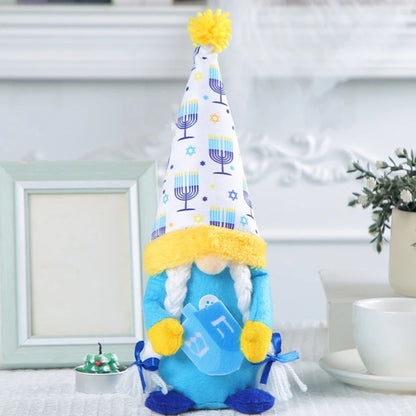 Hanukkah Gnomes Decoration Plush Dwarf Chanukah Swedish Tomtes Ornaments