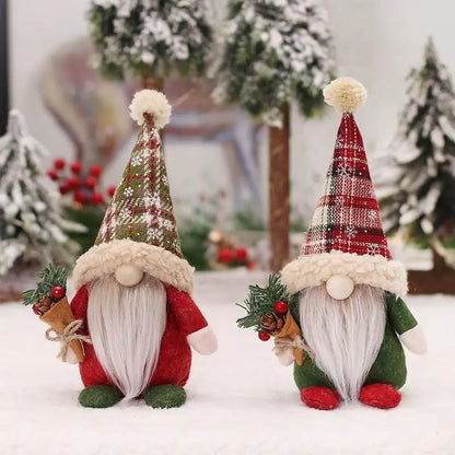 Christmas Gnomes Plush Doll Handmade Elf Santa Tomte Swedish Gnome Gnomes Christmas Ornaments Scandinavian Gnome Table Ornaments