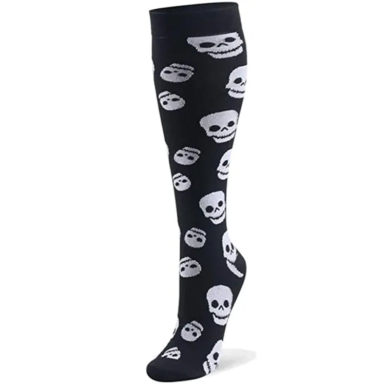 Compression Socks Pumpkin Skull Multiple Patterns Halloween Socks Men Women Outdoor Basketball Running Hiking Sports Socks Gifts