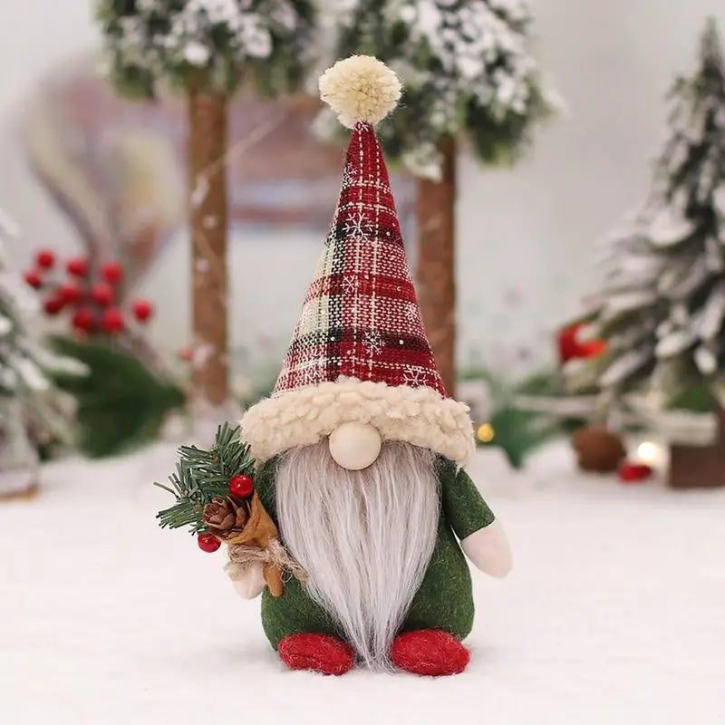 Christmas Gnomes Plush Doll Handmade Elf Santa Tomte Swedish Gnome Gnomes Christmas Ornaments Scandinavian Gnome Table Ornaments