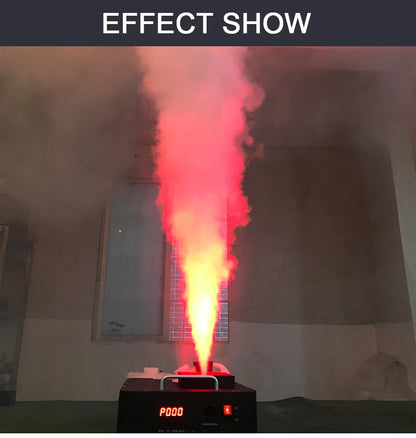 1500W Fog Smoke Machine DMX RGB 24LED Stage Light Effect Vertical Sprayer Remote