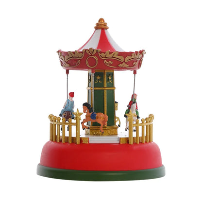 Christmas Music Glowing Carousel Ferris Wheel Christmas Tree Children's Room Party Night Light Decoration Products Home Gifts