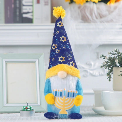 Hanukkah Gnomes Decoration Plush Dwarf Chanukah Swedish Tomtes Ornaments