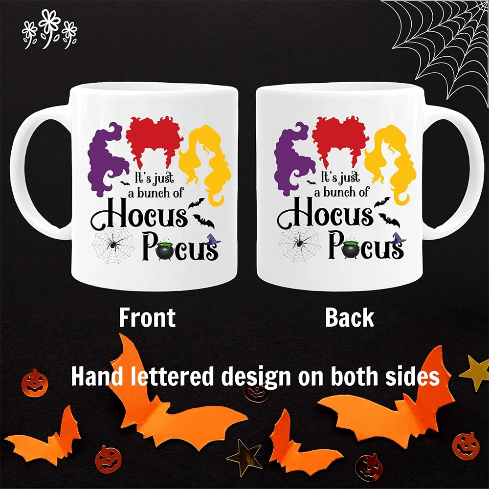 1 pcs Halloween Festival it is just a bunch of hocus pocus Coffee Mug Decor Gift Cauldron for party supplies favor Witchcraft